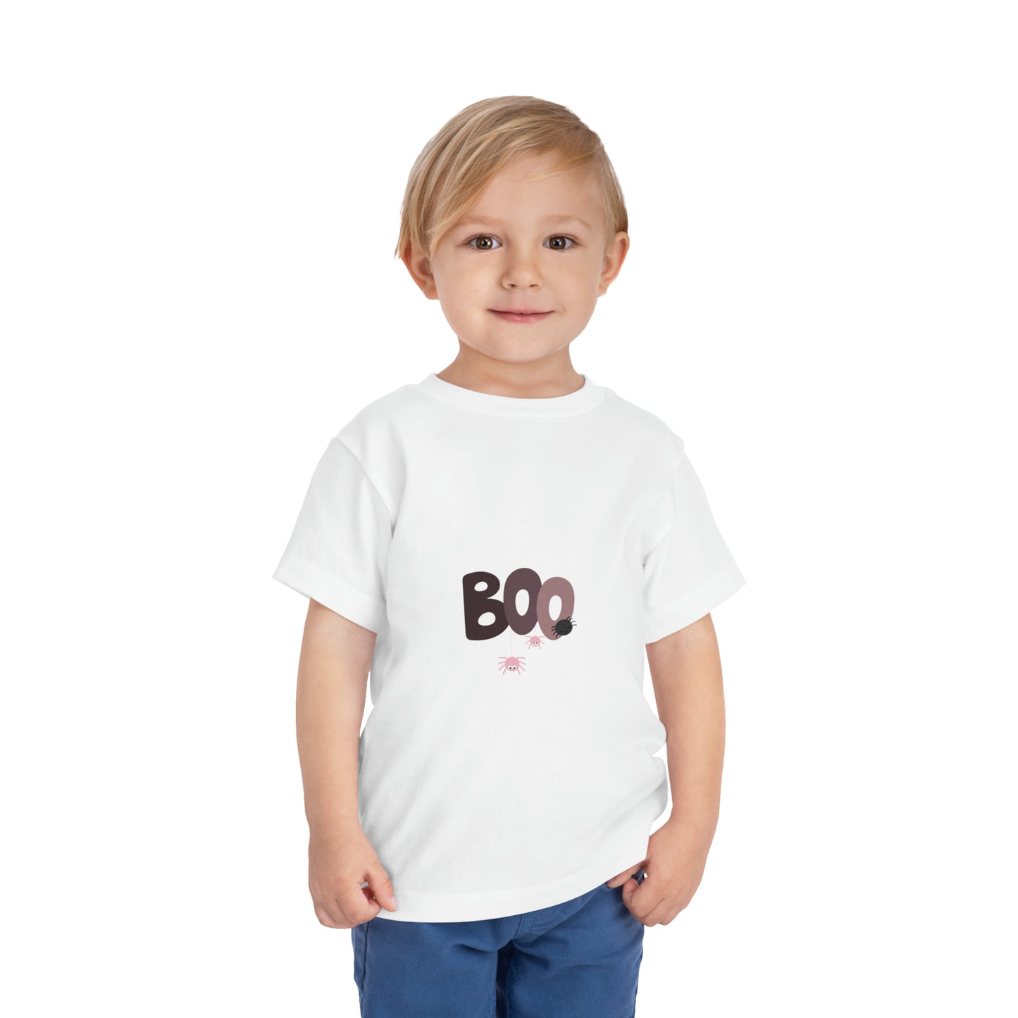 "Adorable Toddler Short Sleeve Tee with a Spooky Twist – Explore Our Collection of Halloween-Inspired Kids' Apparel for Your Little BOO!"