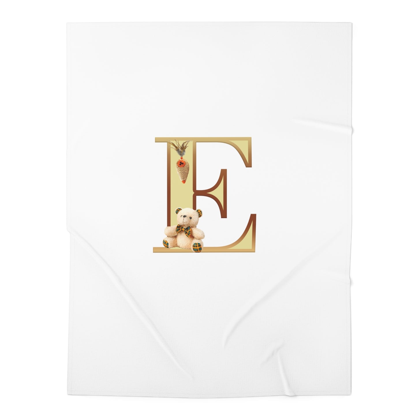 Perfect Baby Swaddle Blanket wi"Experience the epitome of comfort and style with our Perfect Baby Swaddle Blanket featuring the enchanting Alphabet E, crafted for serene sleep